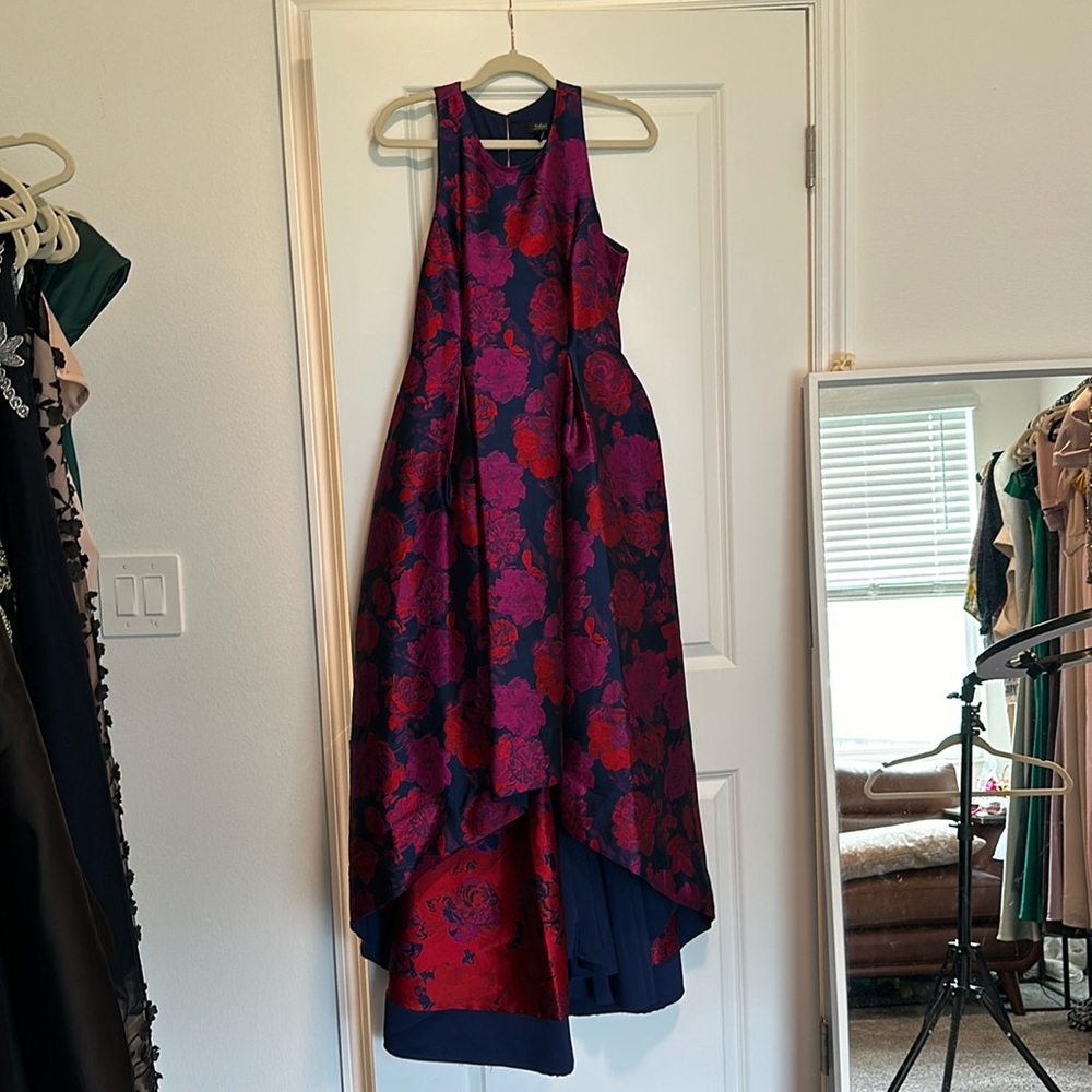 High low floral gown like new